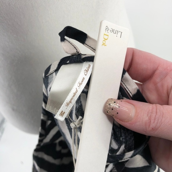 Line & Dot Revolve Street Art Inspired Zebra Tank - Picture 7 of 8